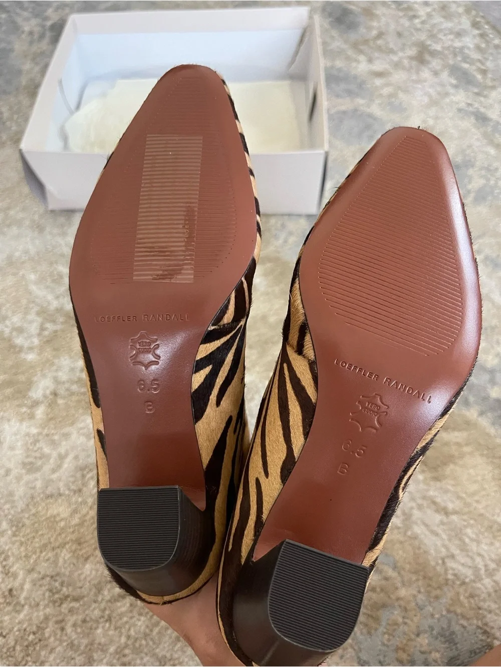 Loeffler Randall zebra boots